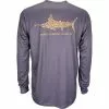 AFTCO Technical Jigfish Long Sleeve Shirt - Dark Plum Shirts