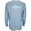 AFTCO Technical T - Jigfish Long Sleeve Slate Blue Shirts