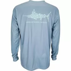 AFTCO Technical T - Jigfish Long Sleeve Slate Blue Shirts