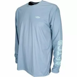 AFTCO Technical T - Jigfish Long Sleeve Slate Blue Shirts
