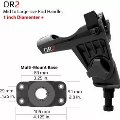 Rod Holders Stealth - QR-2 With Multi-Mount Bases