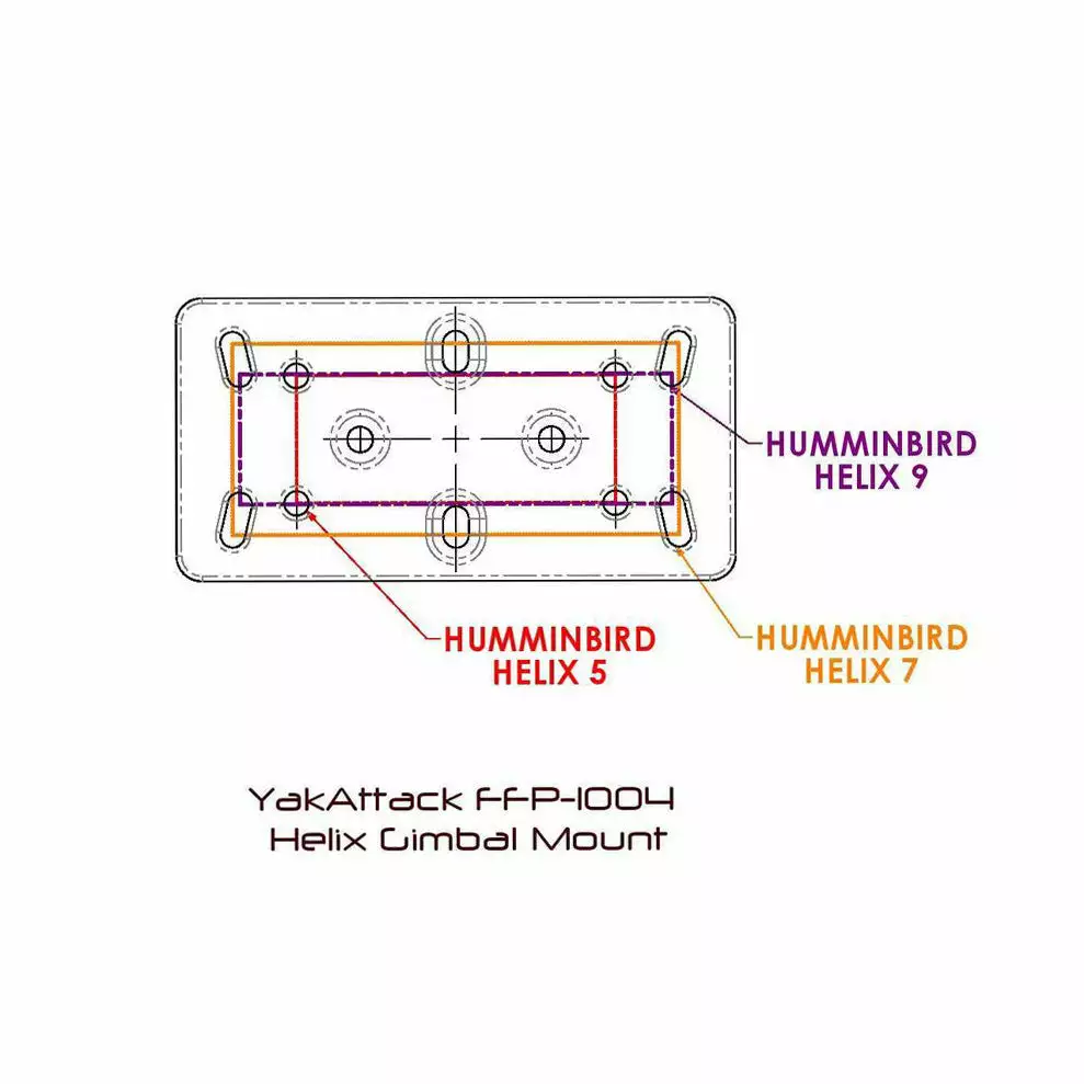 YakAttack Humminbird Helix Fish Finder Mount 10 YakAttack Humminbird Helix Fish Finder Mount